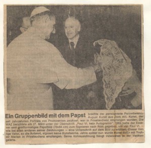 Der Heilige Vater Papst Paul VI empfängt August Kunst und Tochter Marion zur Privataudienz - Westdeutsche Allgemeine Zeitung