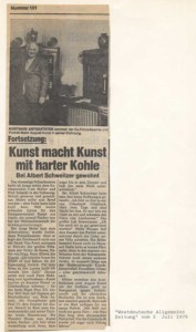 Allgemeiner Pressebericht über August Kunst der Westdeutschen Allgemeinen Zeitung - Juli 1979