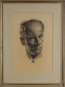 Signiertes Porträt des Komponisten Wilhelm Furtwängler